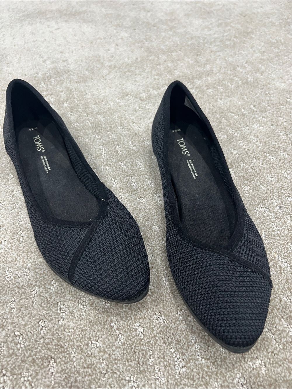 Tom’s Black ballet flats